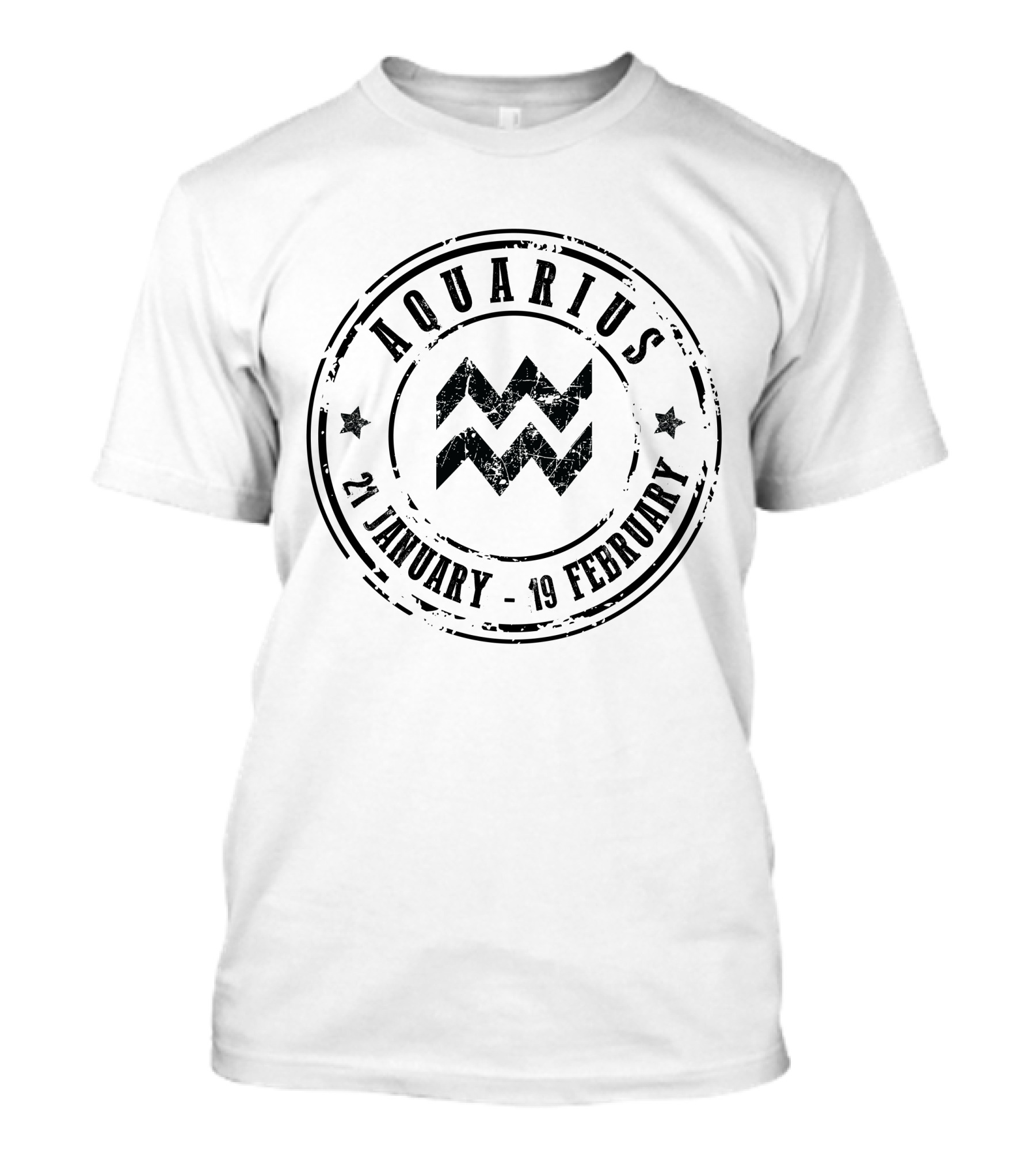 Aquarius 21 January 19 February Zodiac T-Shirt