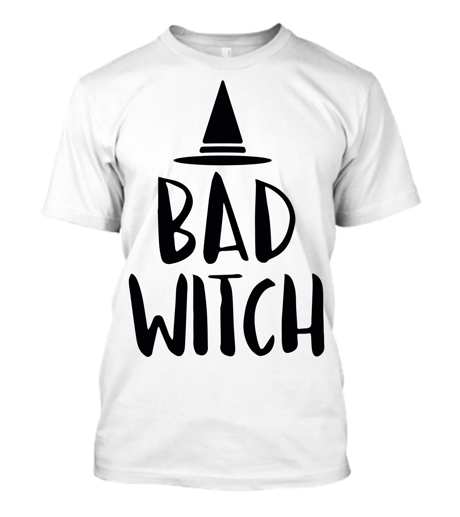 Bad Witch Hat Halloween Magic T-Shirt