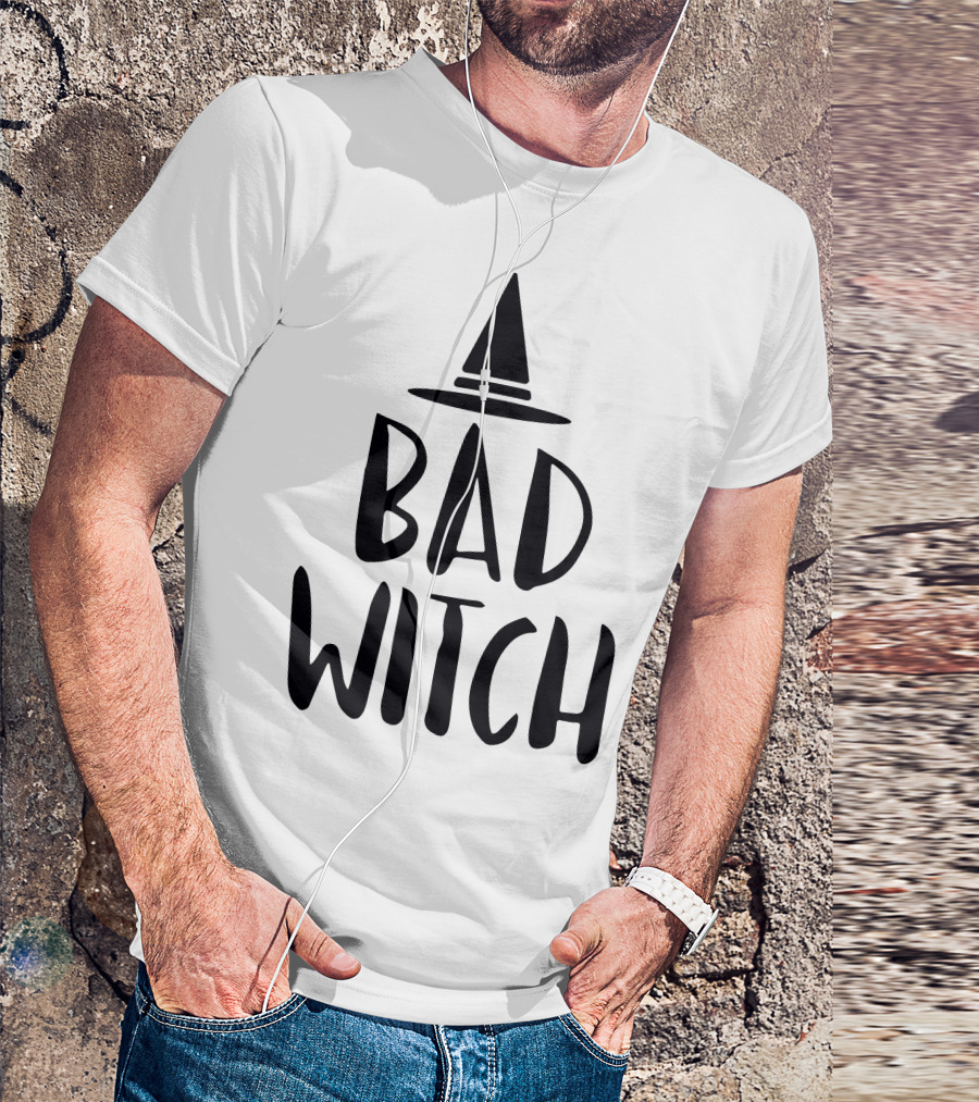 Bad Witch Hat Halloween Magic T-Shirt