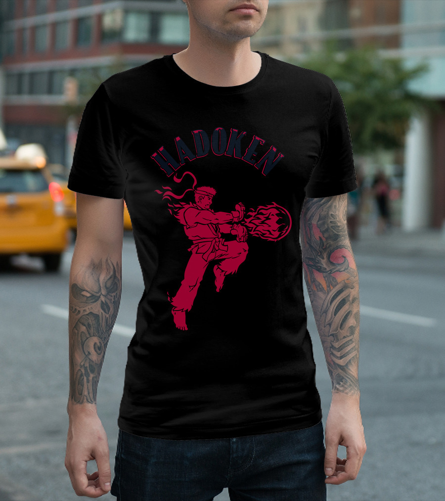 Hadoken Whiskey Fighter Fireball Exclusive T-Shirt