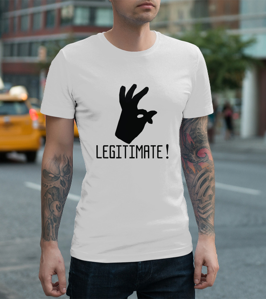 Joe Weller Legitimate Okay Hand Gesture T-Shirt