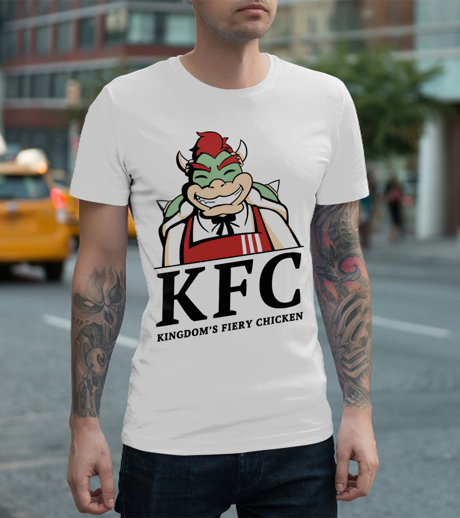 KFC Kingdom's Fiery Chicken Bowser Crossover T-Shirt