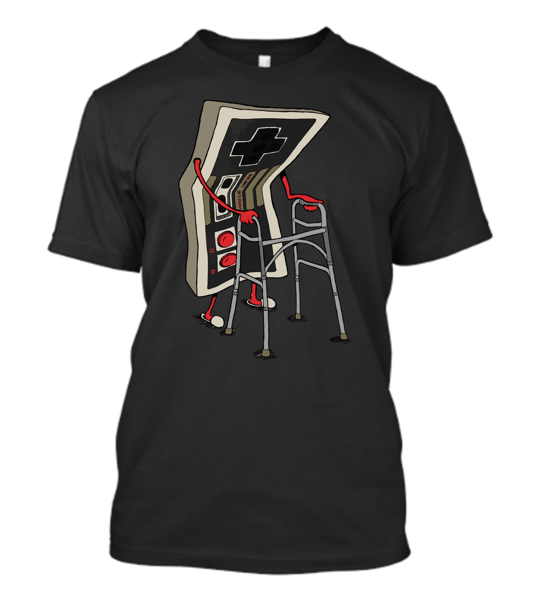 Retro Gamer Controller With Walker Nostalgia T-Shirt