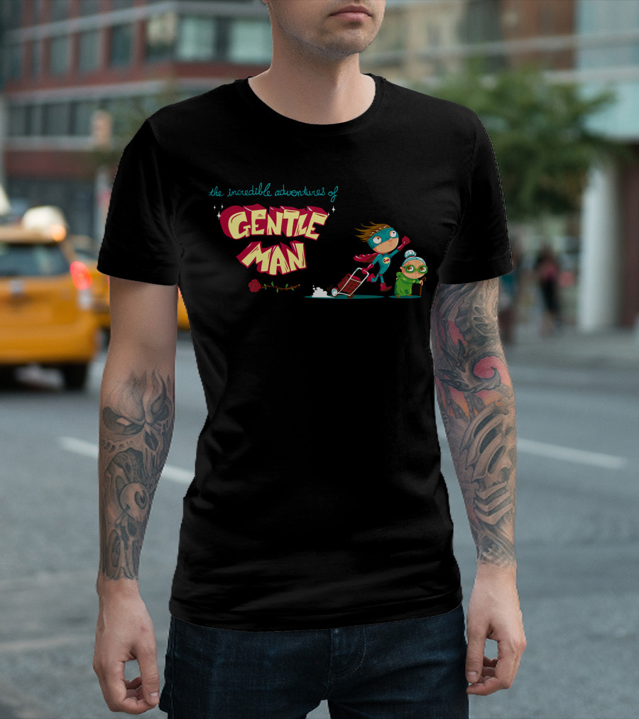 The Incredible Adventures of Gentle Man Heroic Grandma Pushcart Journey T-Shirt
