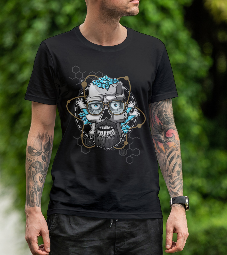 The Molekul Zombie Chemistry Crystal Skull T-Shirt