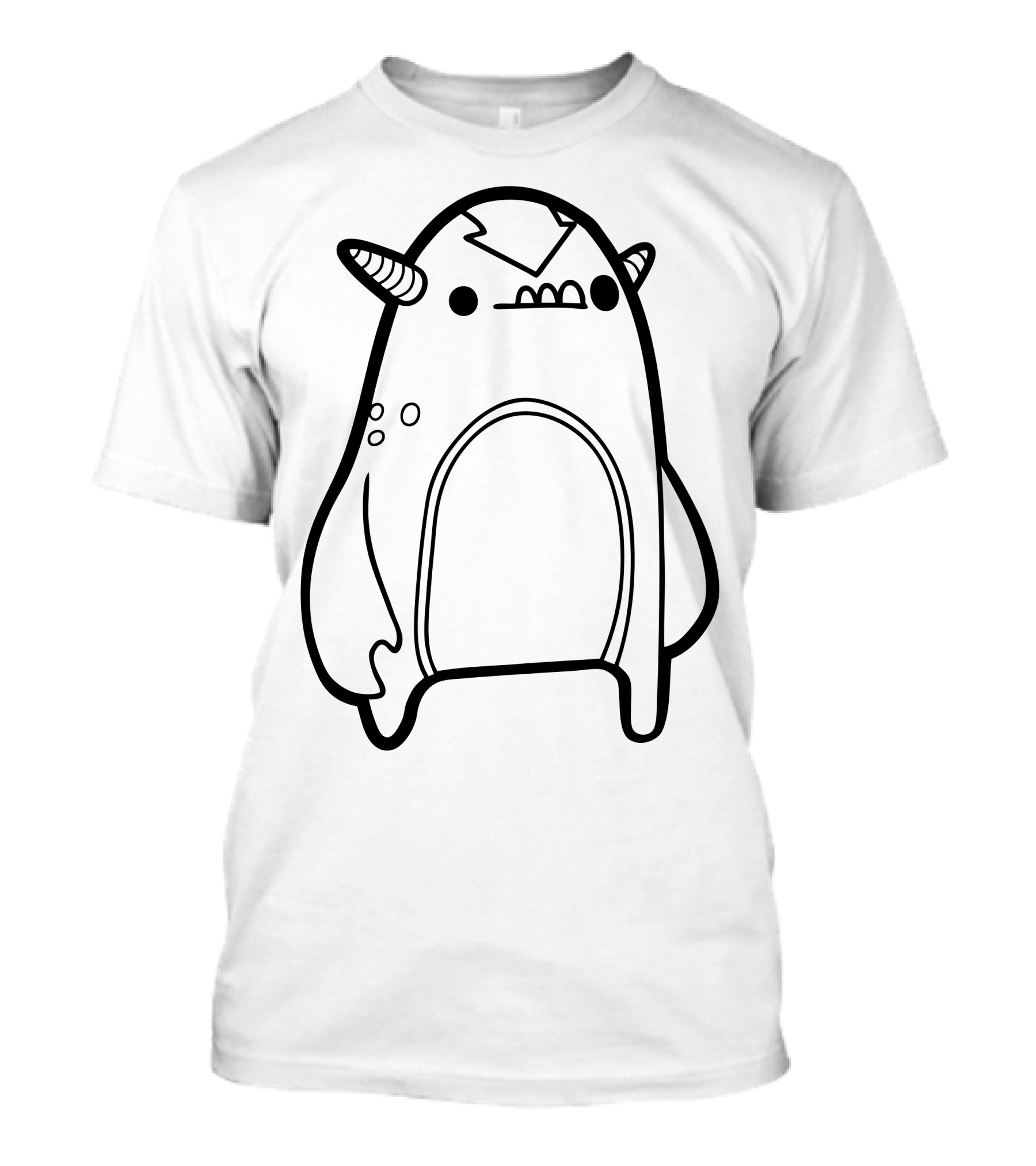 Arrowman Monster Alien Creature With Horns And Fangs T-Shirt