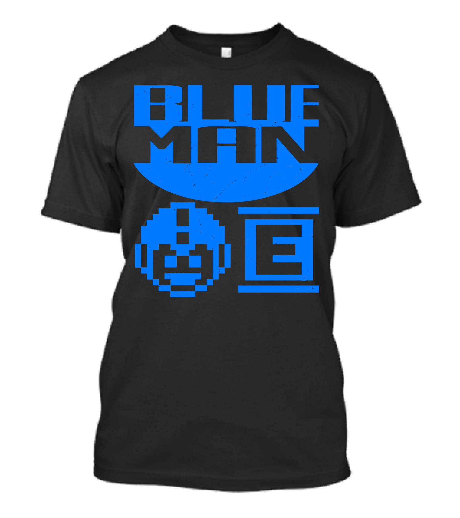 Blue Man Pixel Art With Classic E Energy Capsule T-Shirt