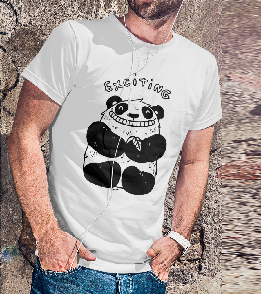 Exciting Smiling Panda T-Shirt