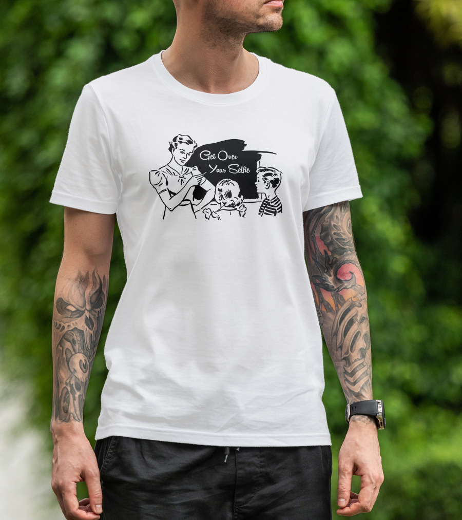 Get Over Your Selfie Retro Family Scene T-Shirt