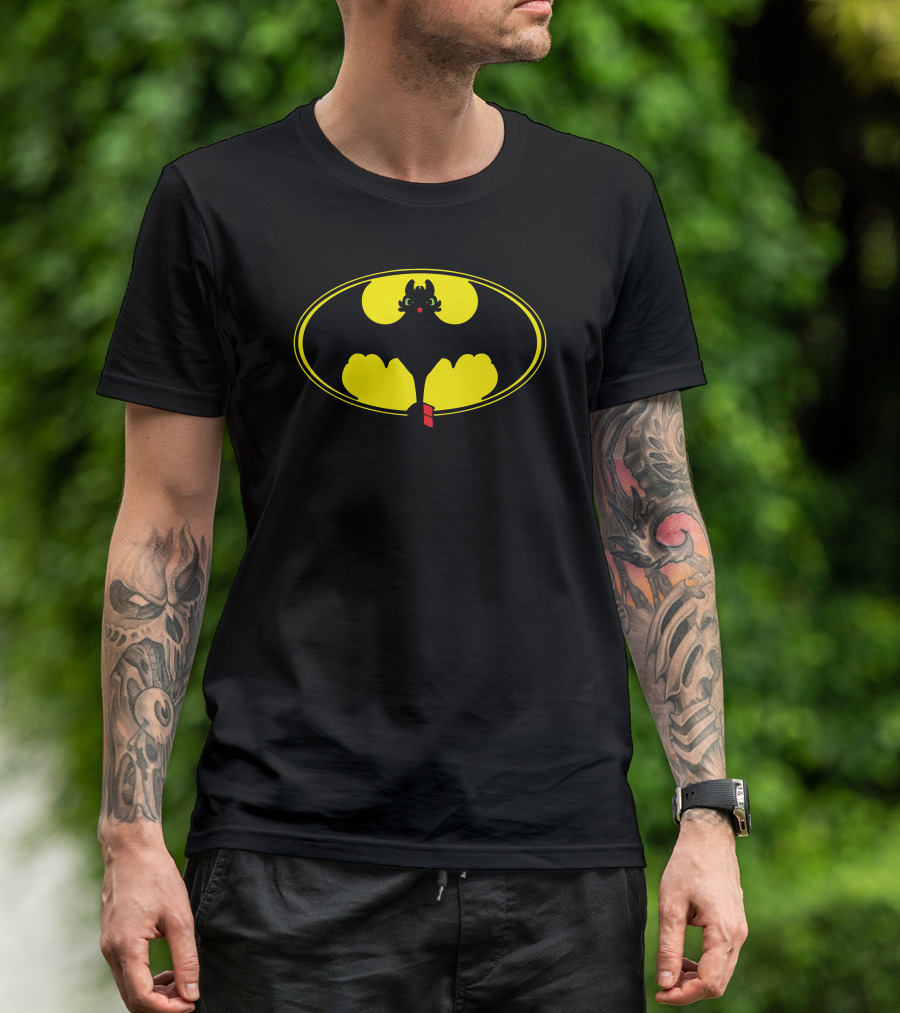 How To Train Your Bat Signal Crossover T-Shirt