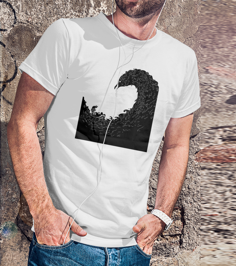 Never More Raven Wave Darkness T-Shirt