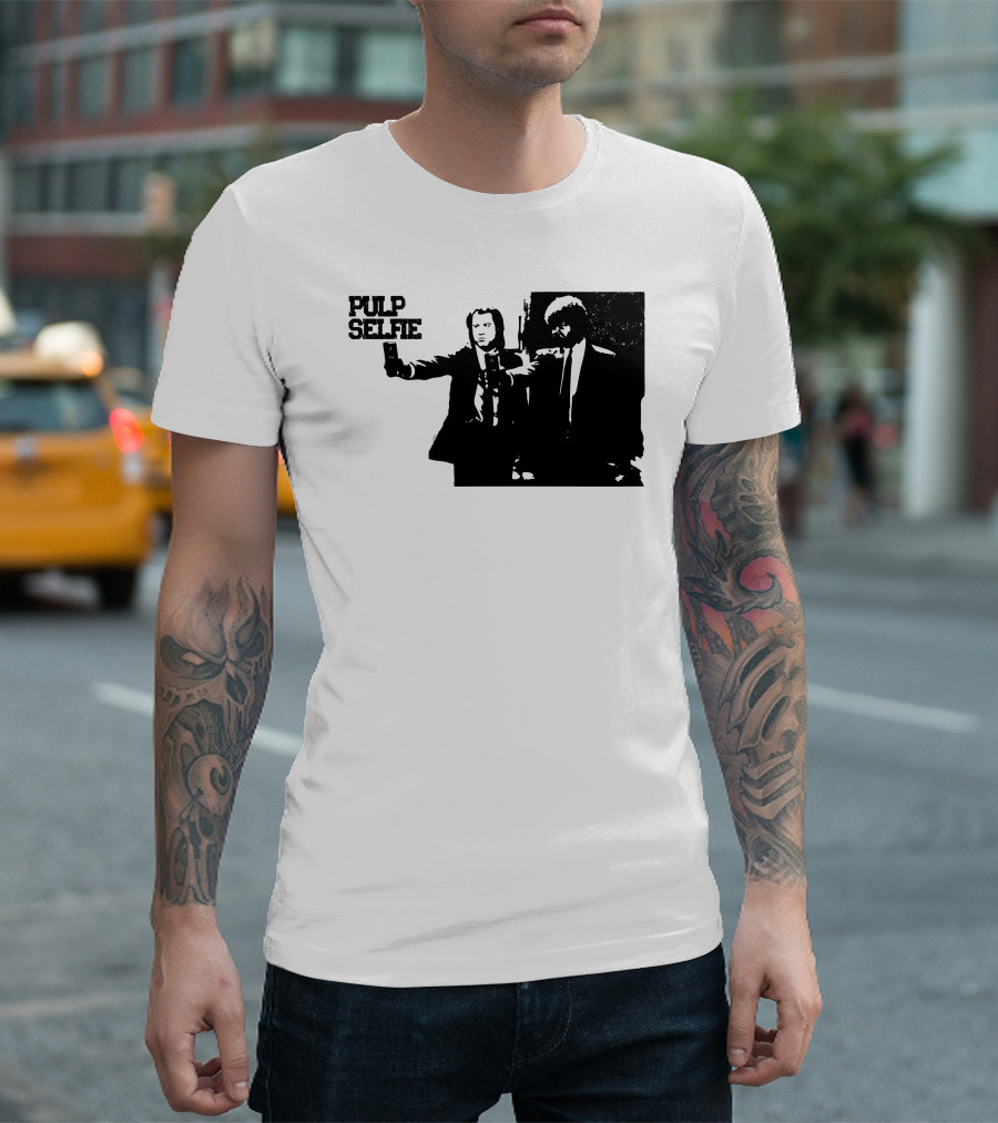 Pulp Selfie Iconic Duo With Smartphone T-Shirt