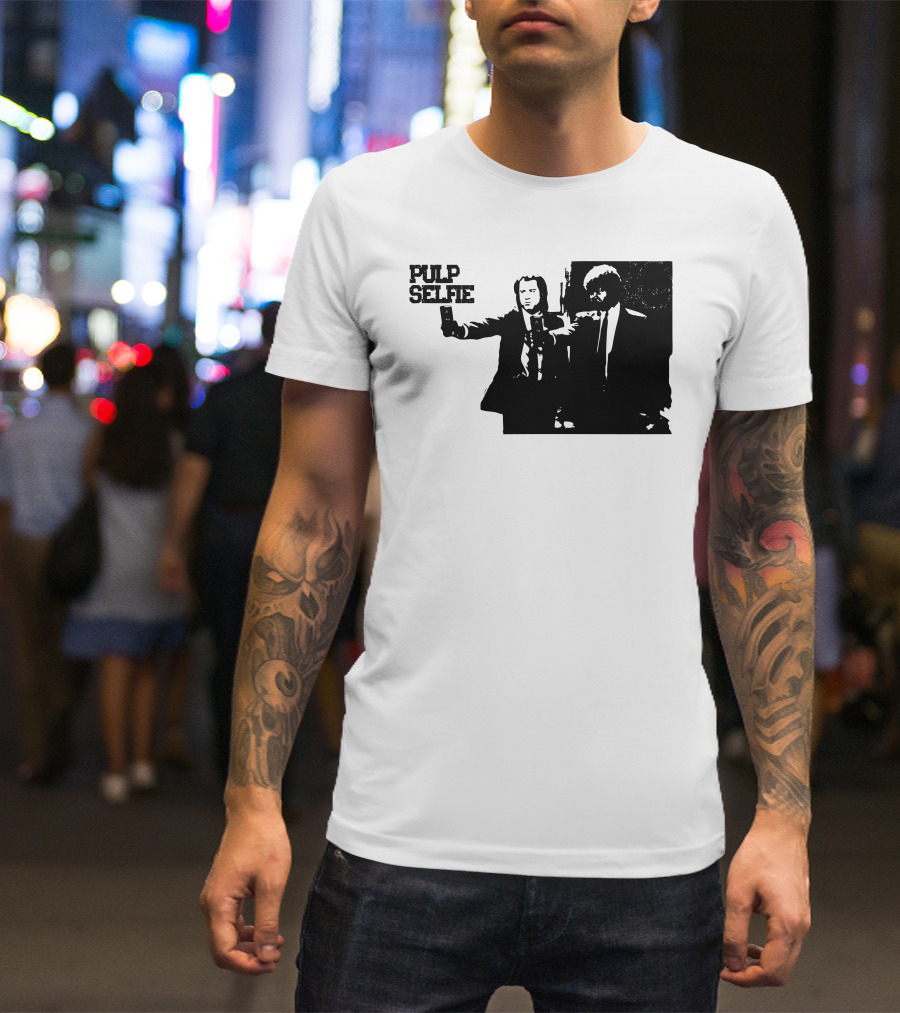 Pulp Selfie Iconic Duo With Smartphone T-Shirt