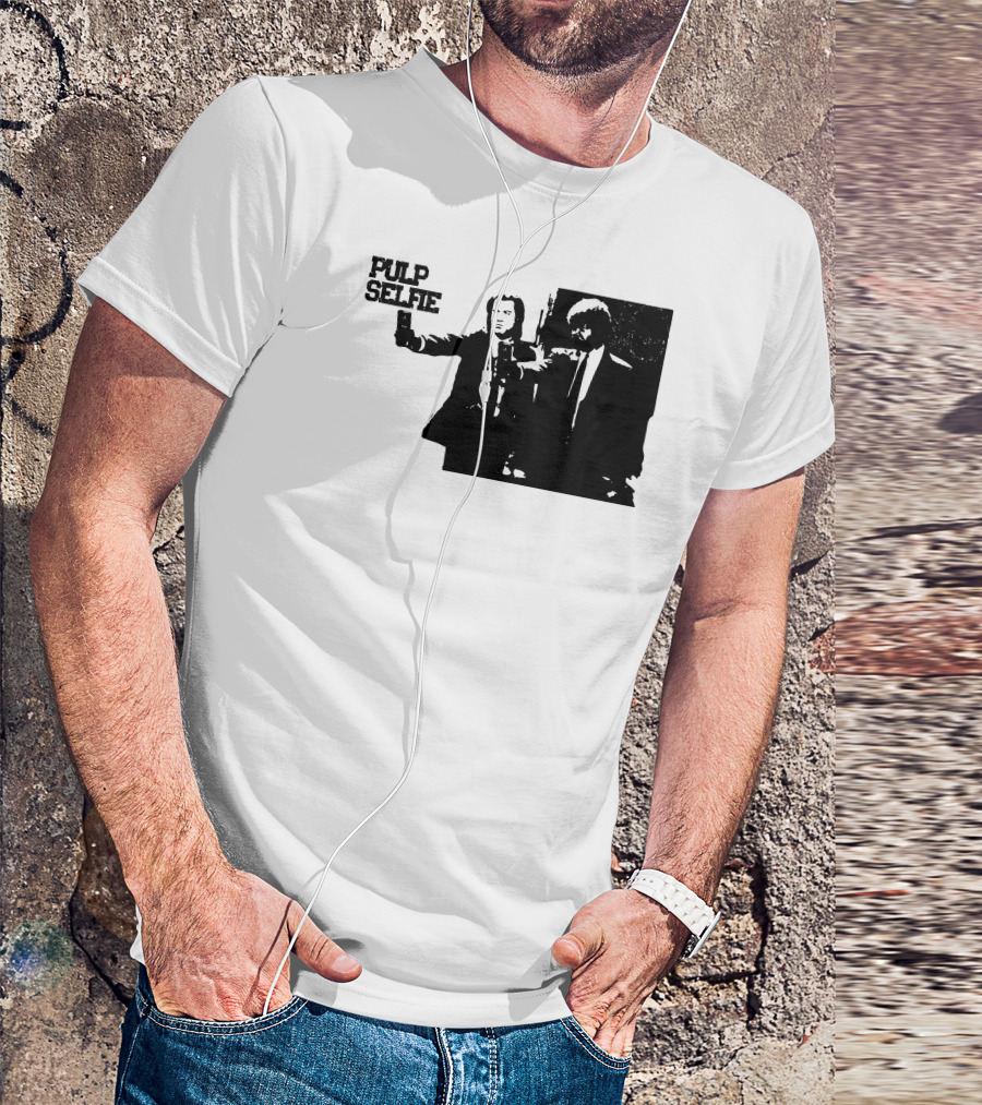 Pulp Selfie Iconic Duo With Smartphone T-Shirt