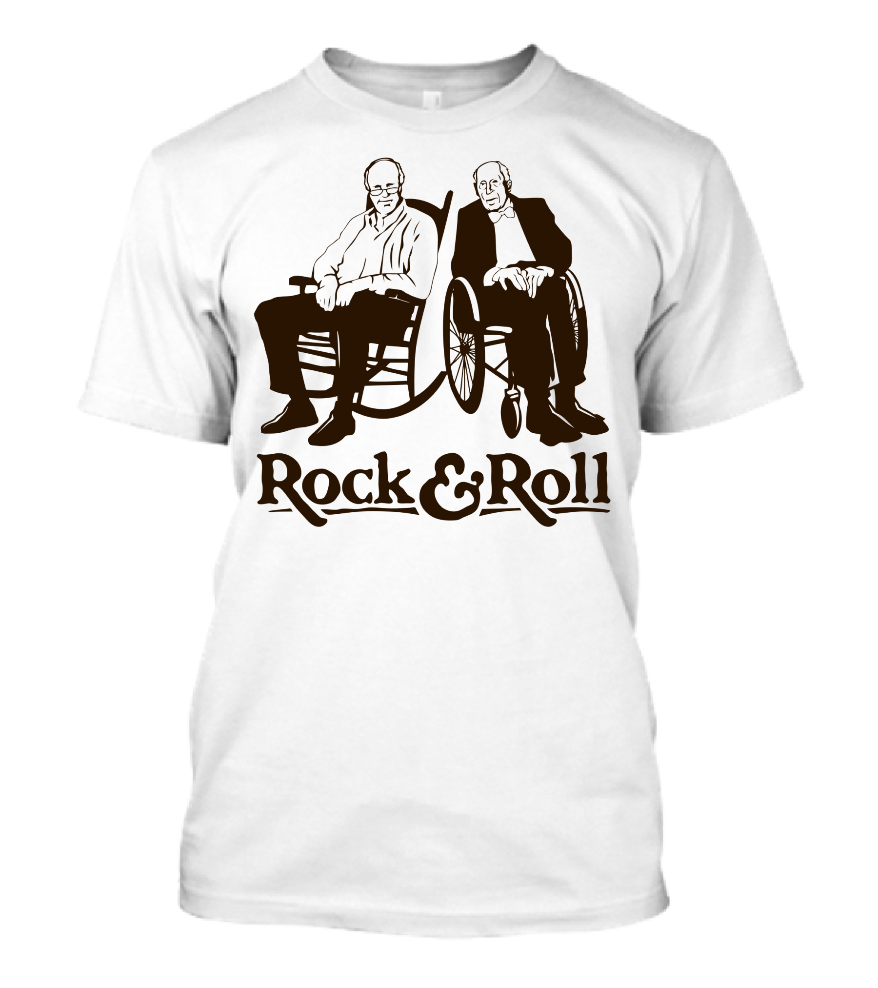Rock And Roll Wheelchair Humor Rocking Chairs T-Shirt