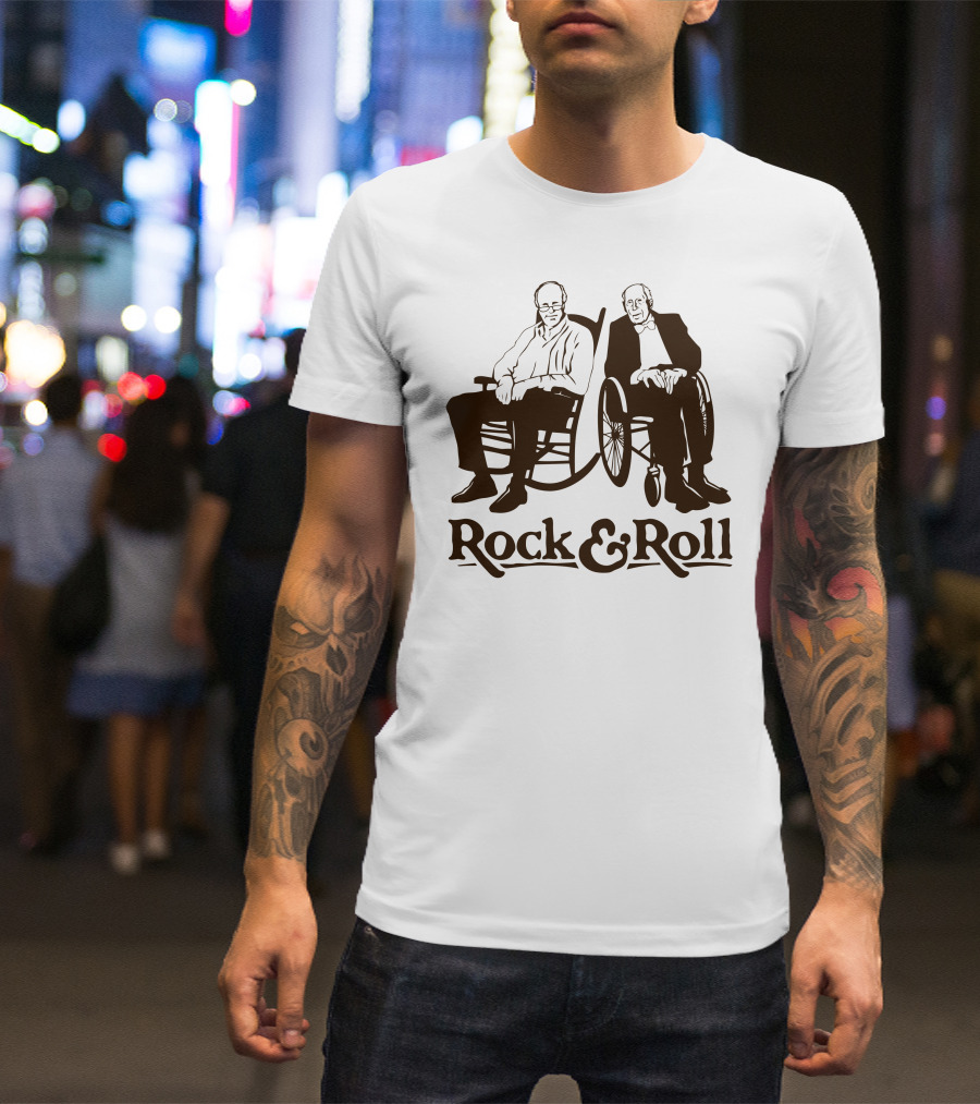 Rock And Roll Wheelchair Humor Rocking Chairs T-Shirt