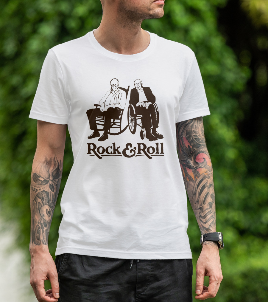 Rock And Roll Wheelchair Humor Rocking Chairs T-Shirt