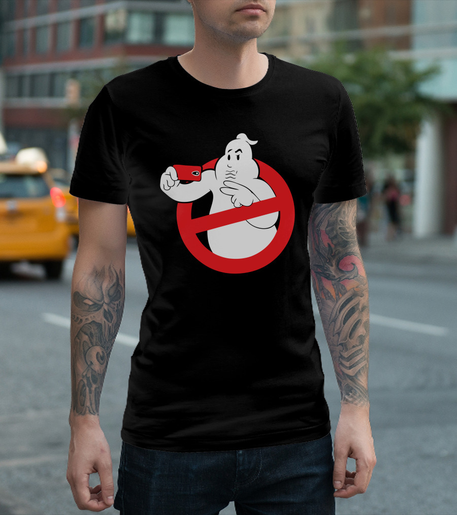 Selfie Busters Ghostbusters Logo Mashup Ghost Taking Photo T-Shirt
