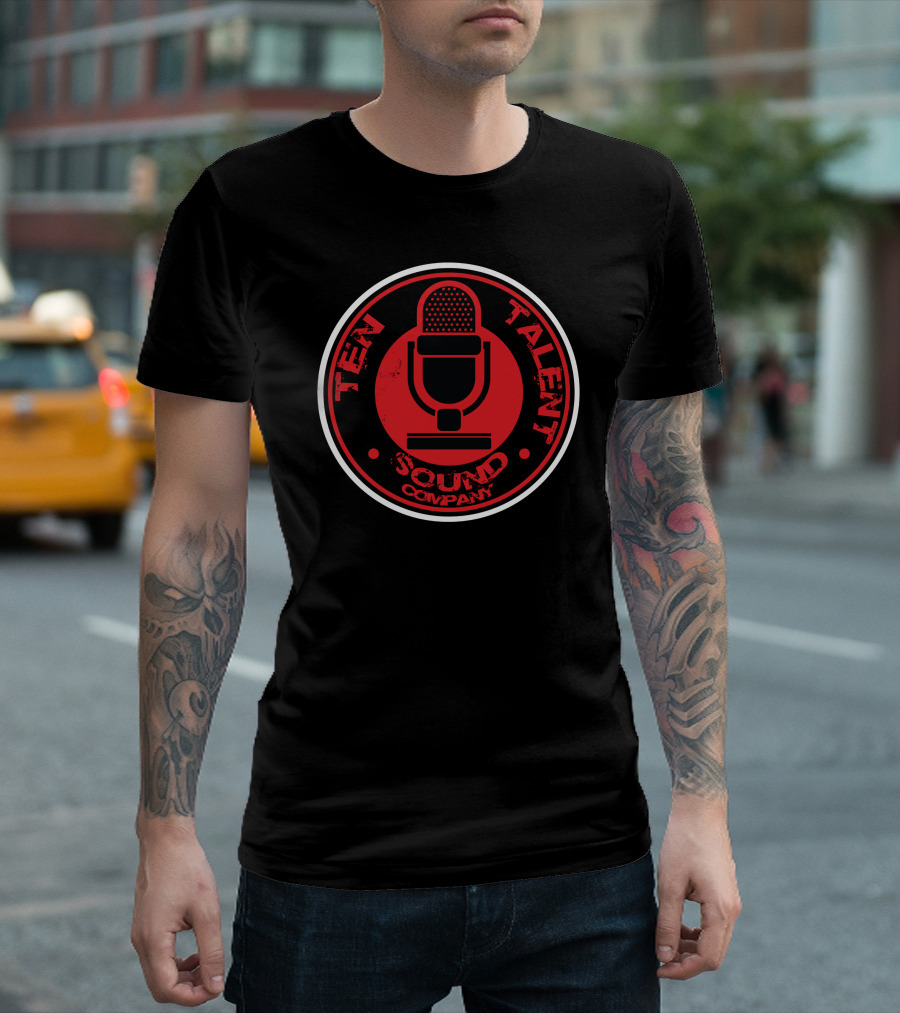 Ten Talent Sound Company Vintage Microphone T-Shirt