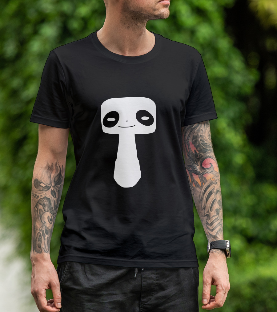 Thin Panda Cute Cartoon Character T-Shirt