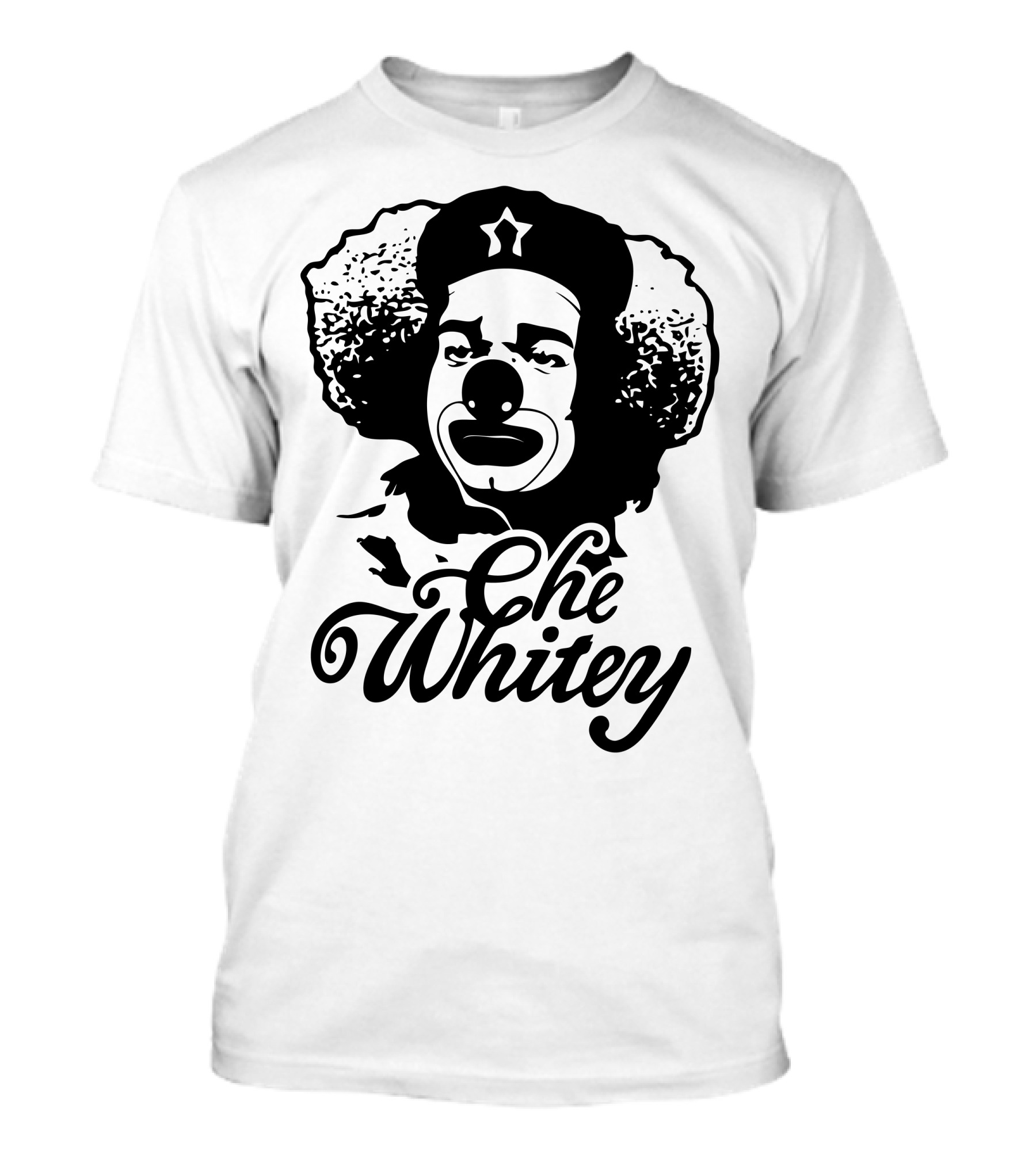 Che Whitey Clown Parody Of Che Guevara Iconic Image T-Shirt
