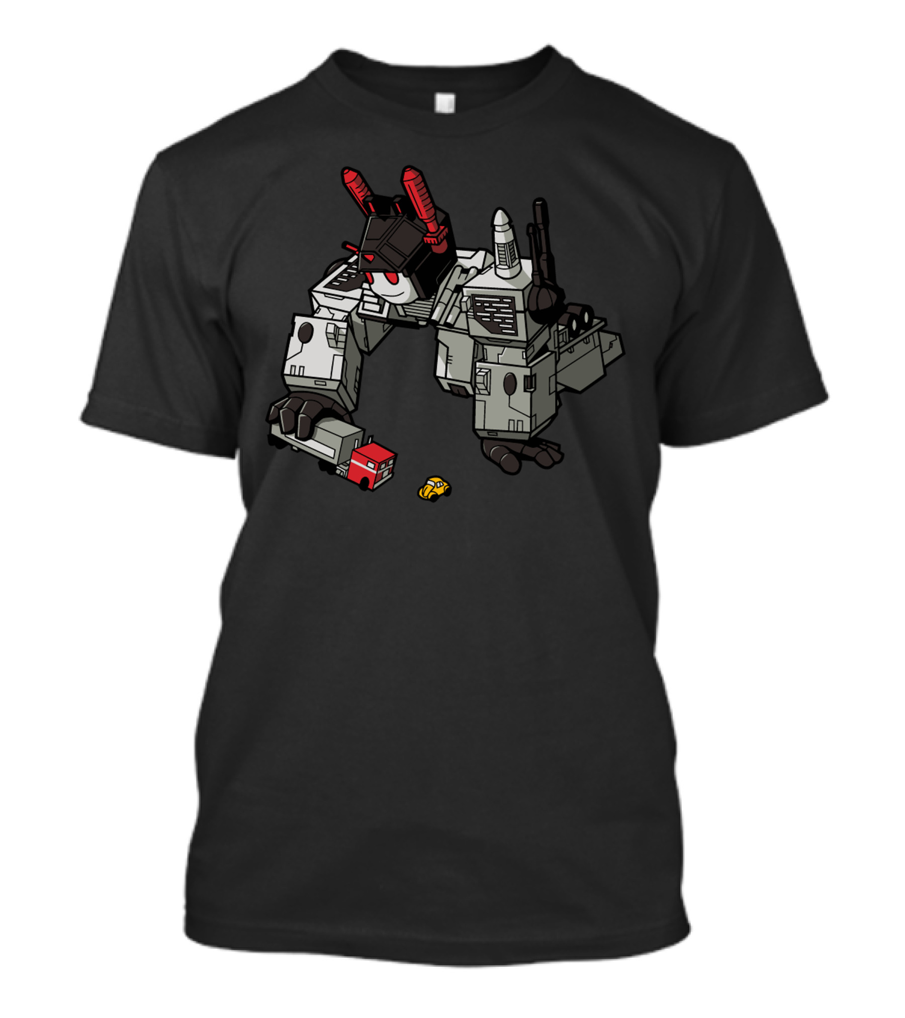Transforming Time With Trucks And Robots Heeding The Call Of Play Time T-Shirt