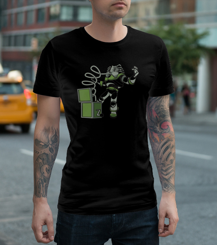 Hug In A Box Alien Robot Z Block T-Shirt
