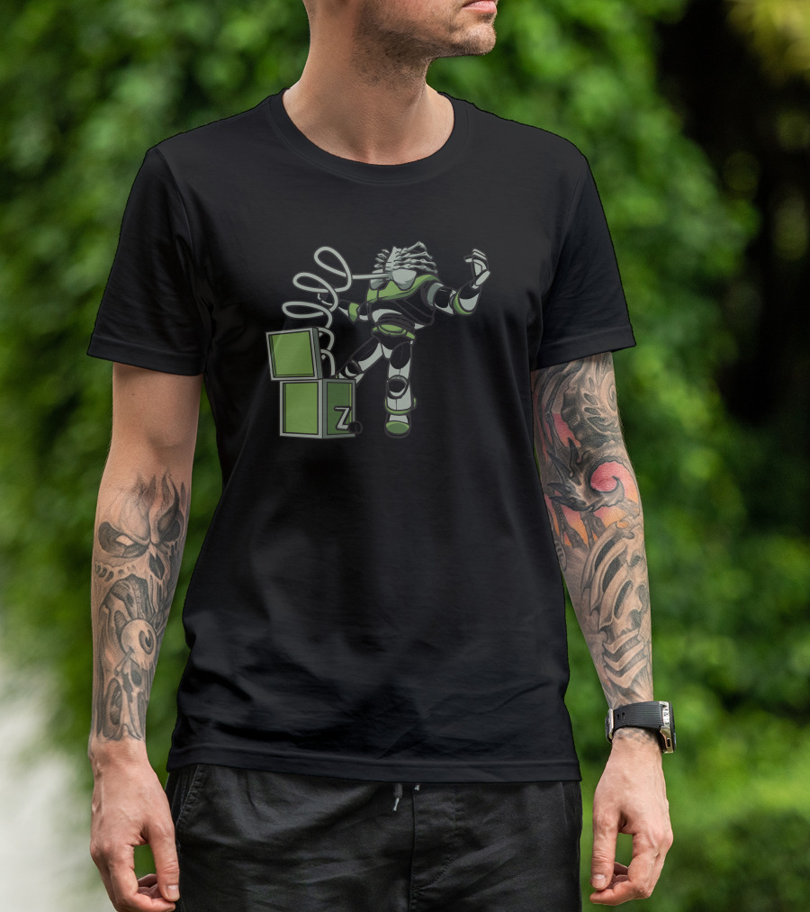 Hug In A Box Alien Robot Z Block T-Shirt