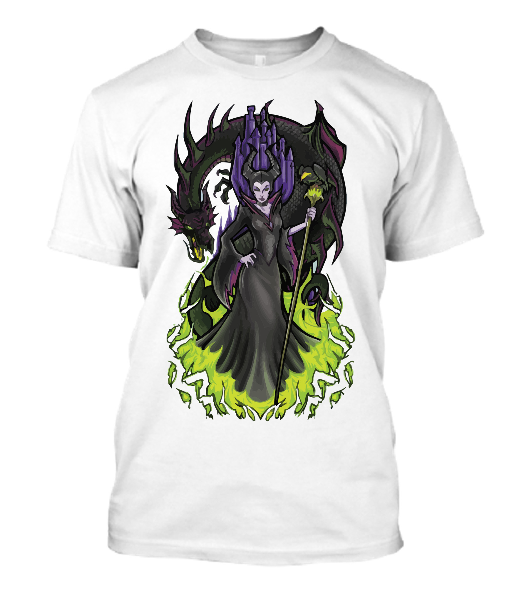 I Am Not Afraid Maleficent Dragon Castle T-Shirt