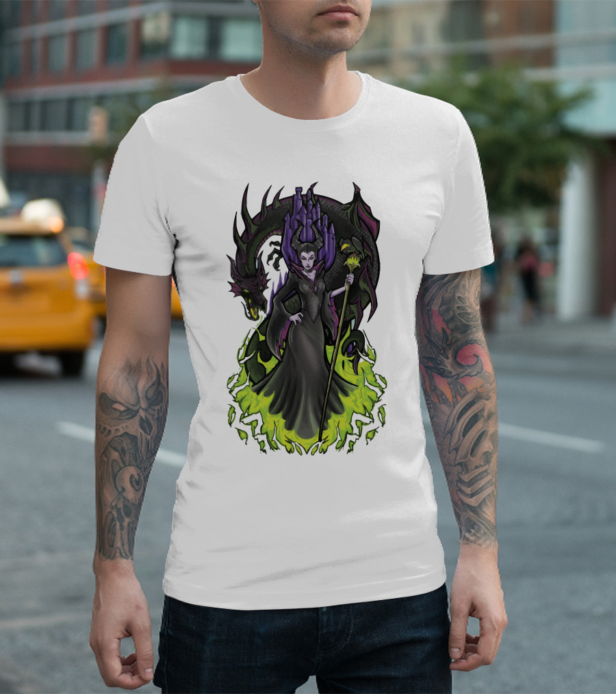 I Am Not Afraid Maleficent Dragon Castle T-Shirt