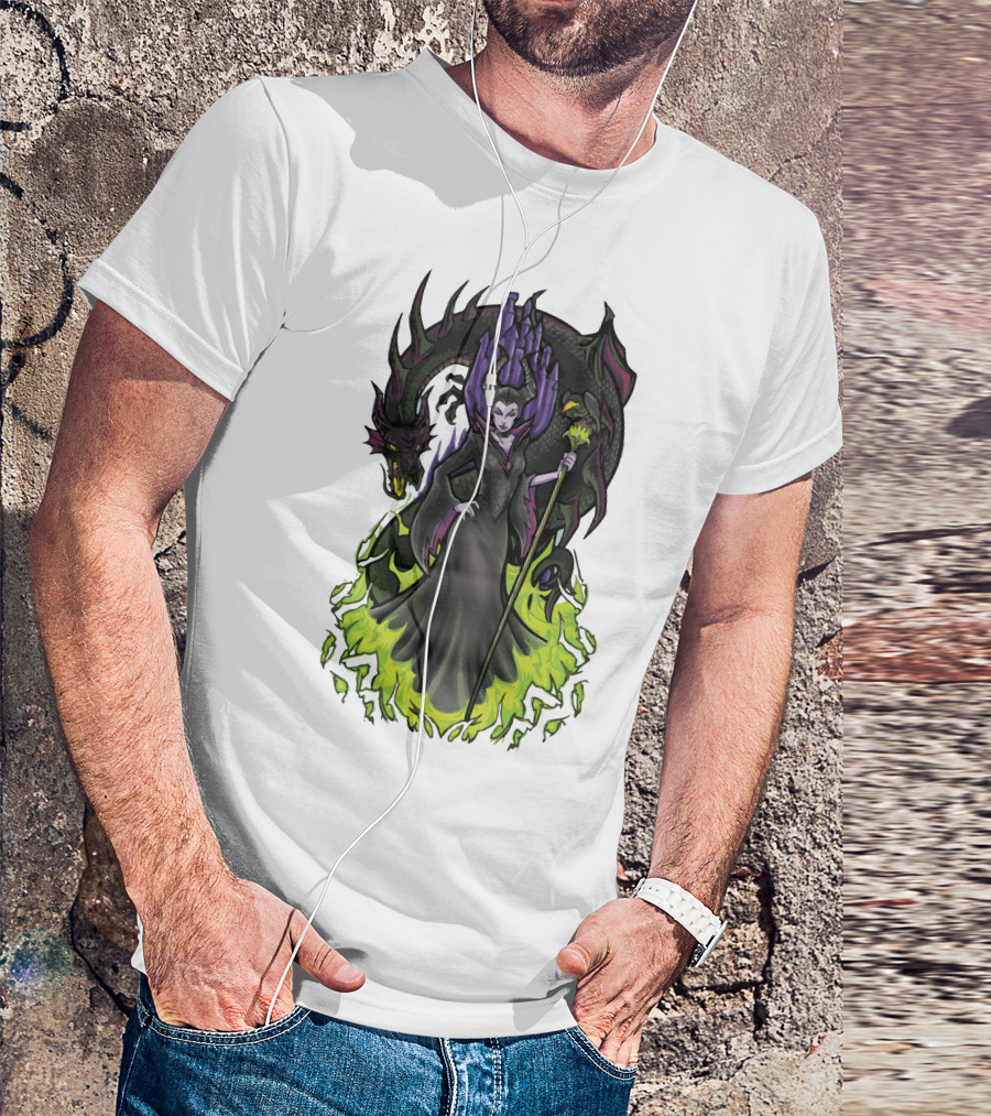 I Am Not Afraid Maleficent Dragon Castle T-Shirt