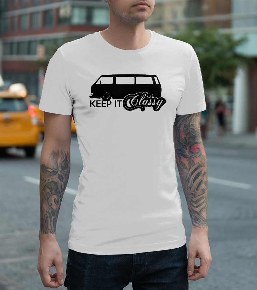 Keep It Classy Vw Bus Bulli Multivan1 T-Shirt