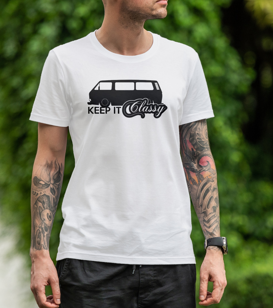 Keep It Classy Vw Bus Bulli Multivan1 T-Shirt