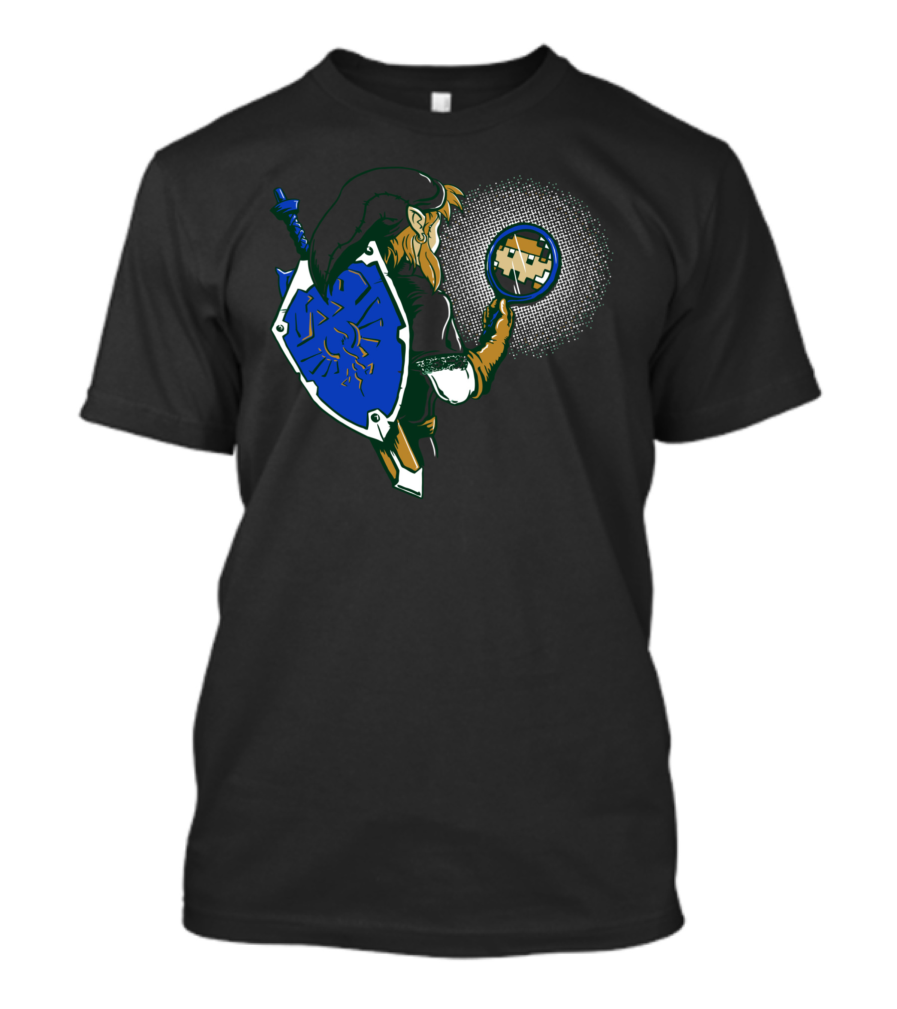 Link To The Past Legend Puzzle Adventure Hero Shield Retro Game T-Shirt