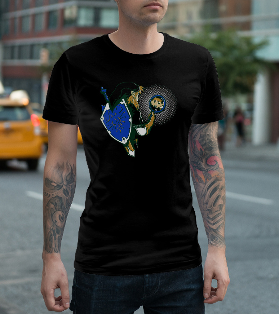 Link To The Past Legend Puzzle Adventure Hero Shield Retro Game T-Shirt