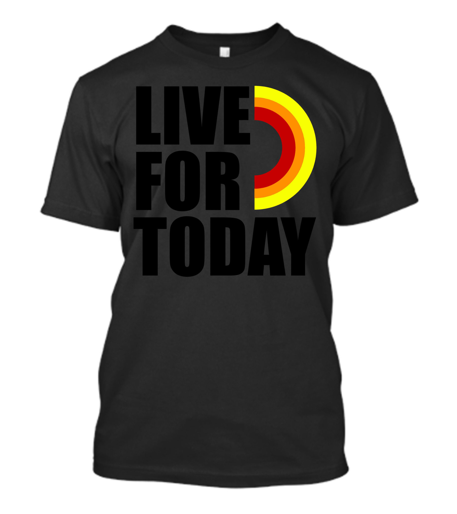LIVE FOR TODAY Retro Circle T-Shirt