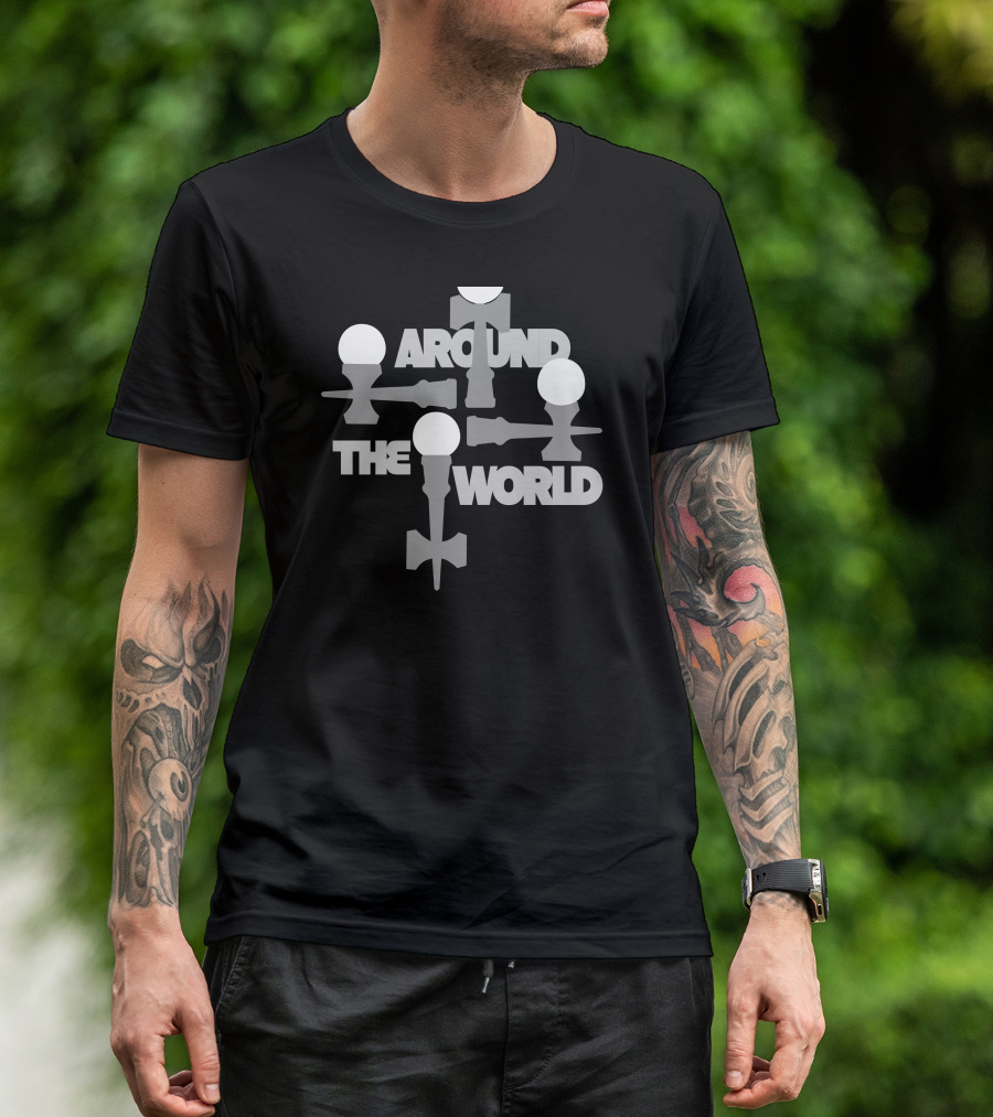 Atw Around The World 6 Grey Kendama Balls T-Shirt
