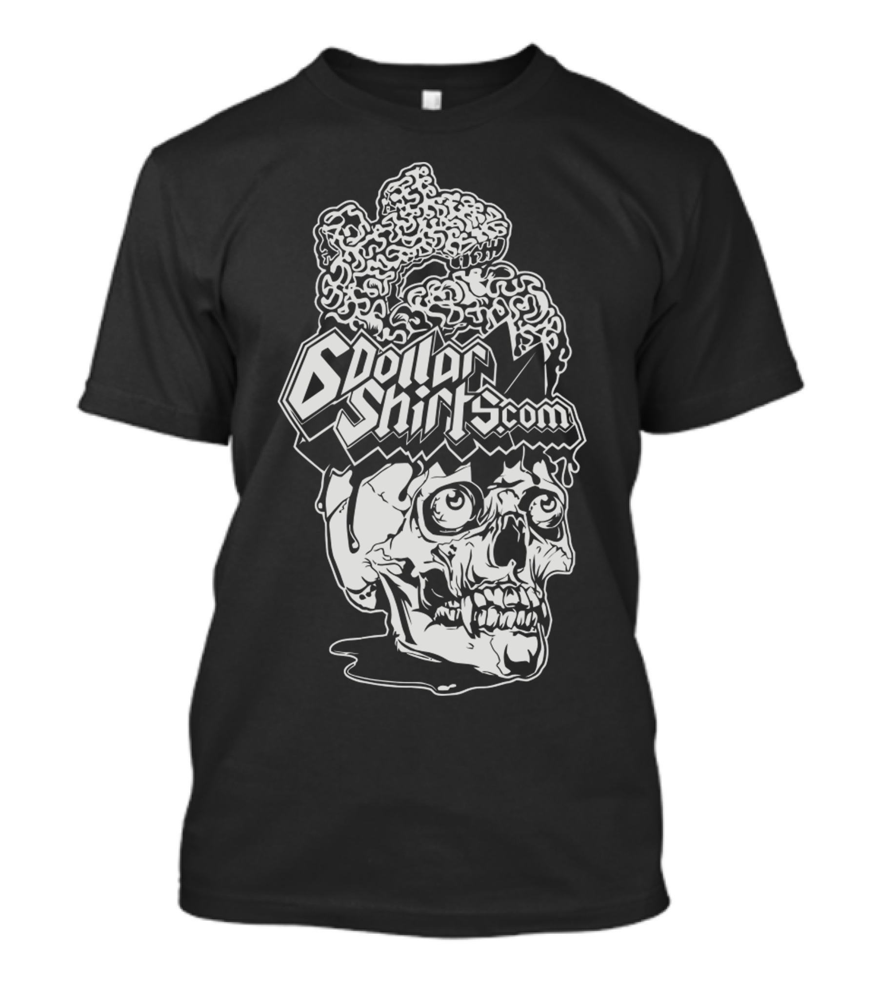 Six Dollar Shirt Skull Brain T-Shirt