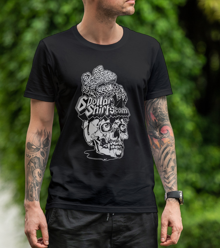 Six Dollar Shirt Skull Brain T-Shirt