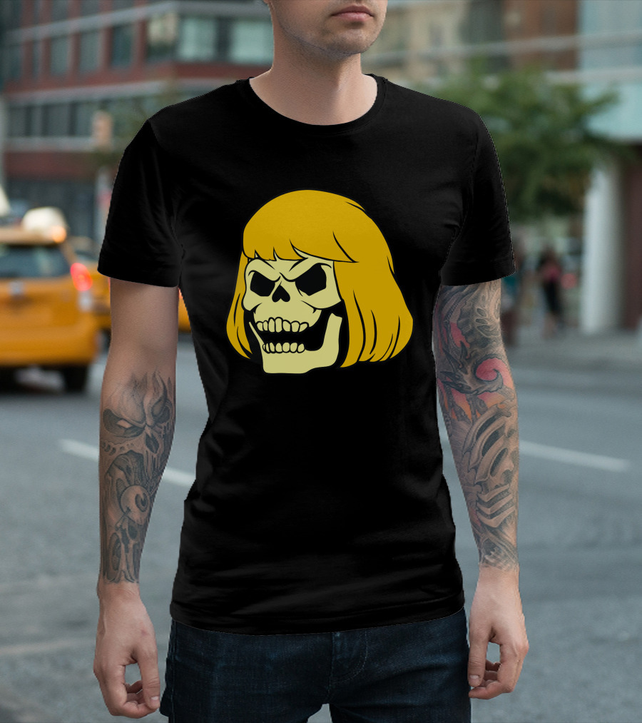 Skeletor He-Man Skull Head Crossover Skeleman T-Shirt