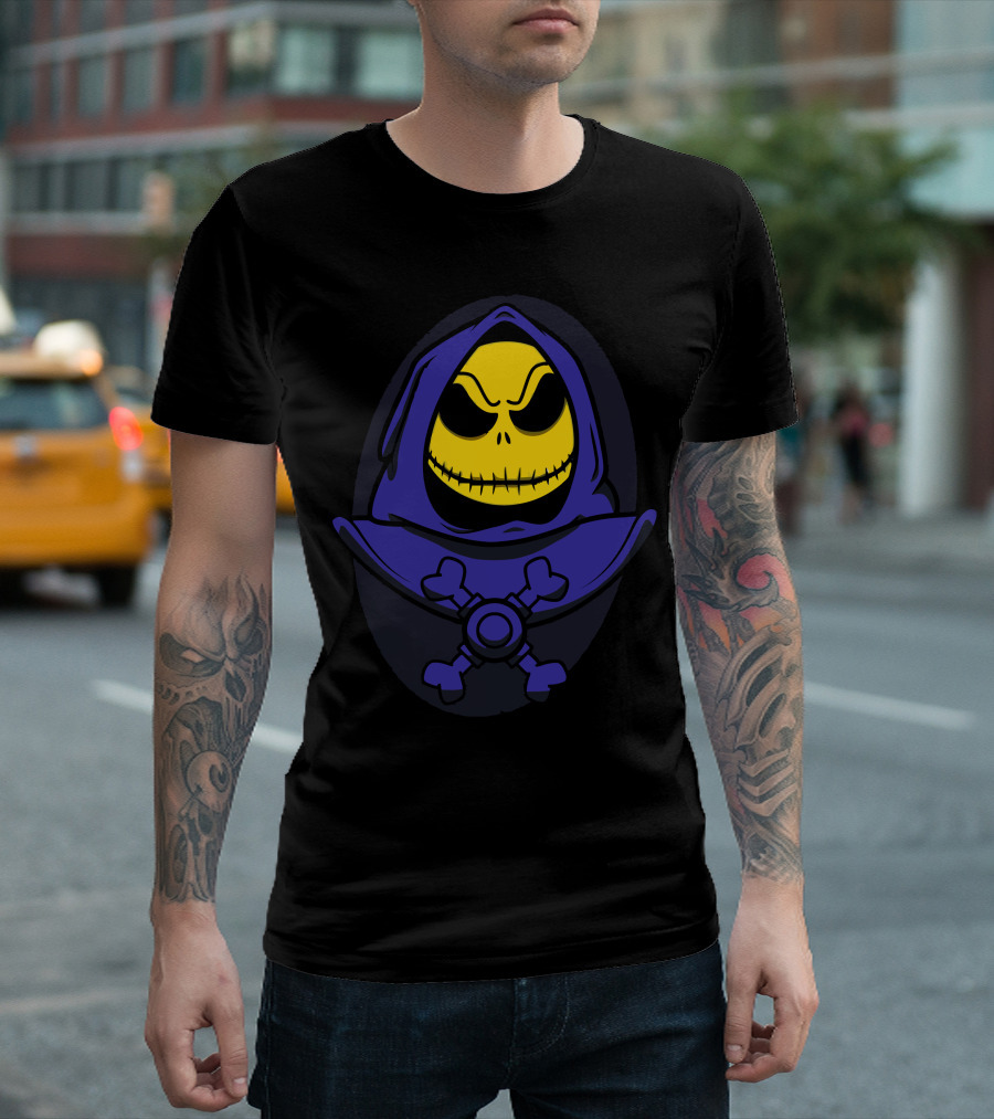 Skellingtor Jack Skellington Skeletor Crossover T-Shirt