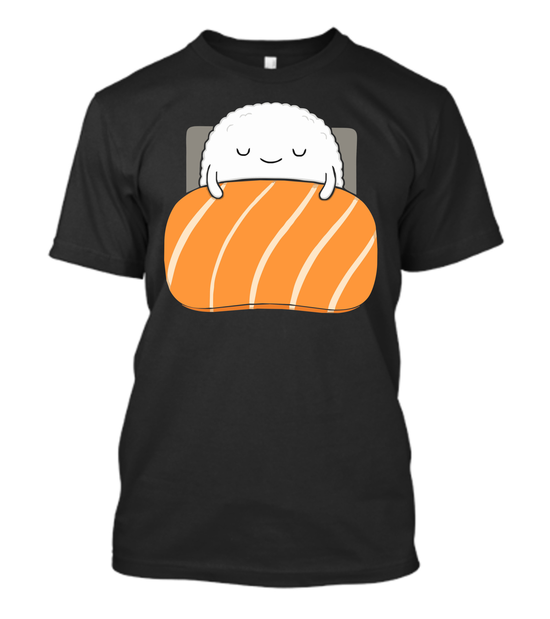 Sleepy Sushi Bedroll Salmon Sushi Blanket T-Shirt