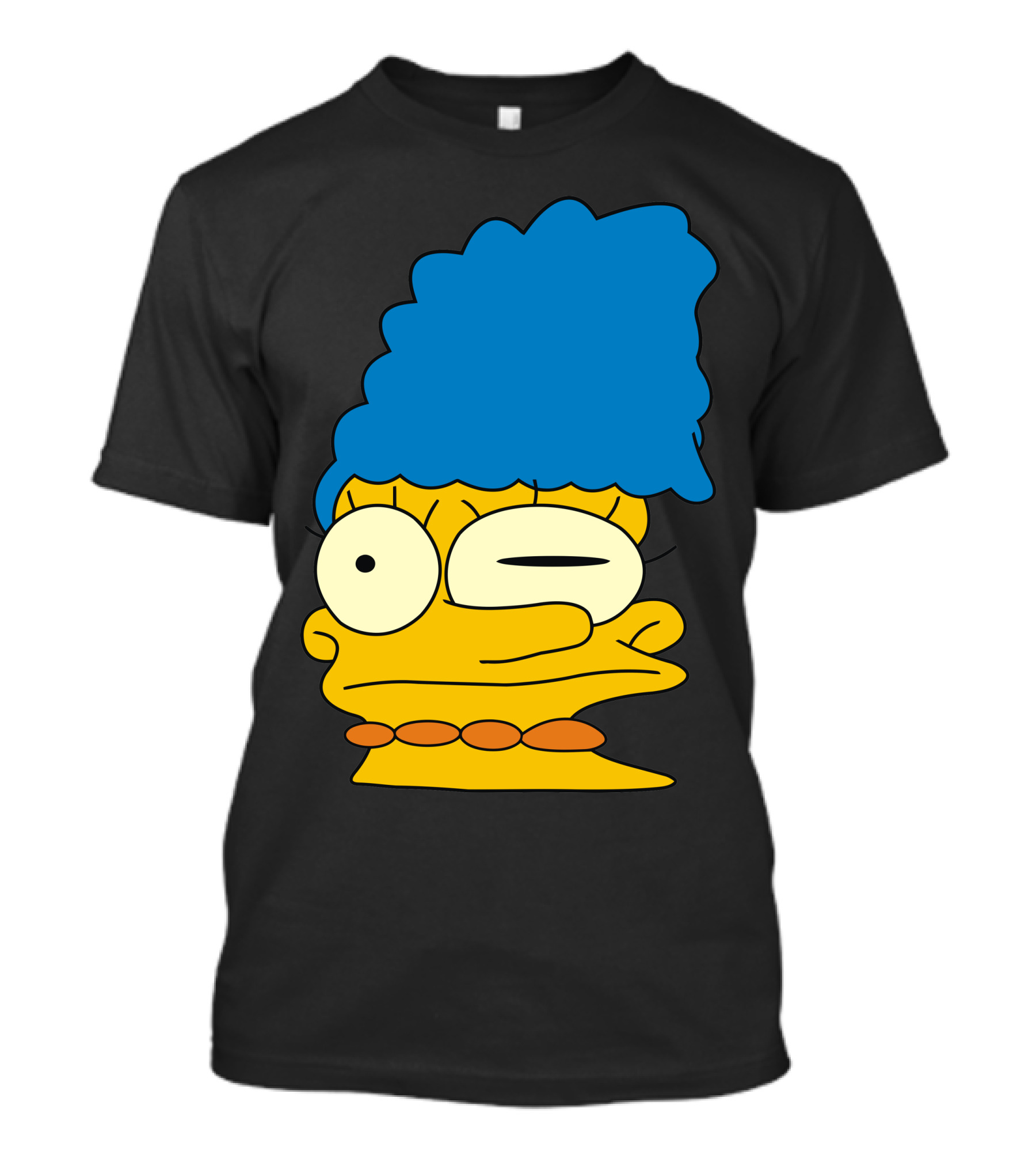 Marge Simpson Smeared Face Meme T-Shirt