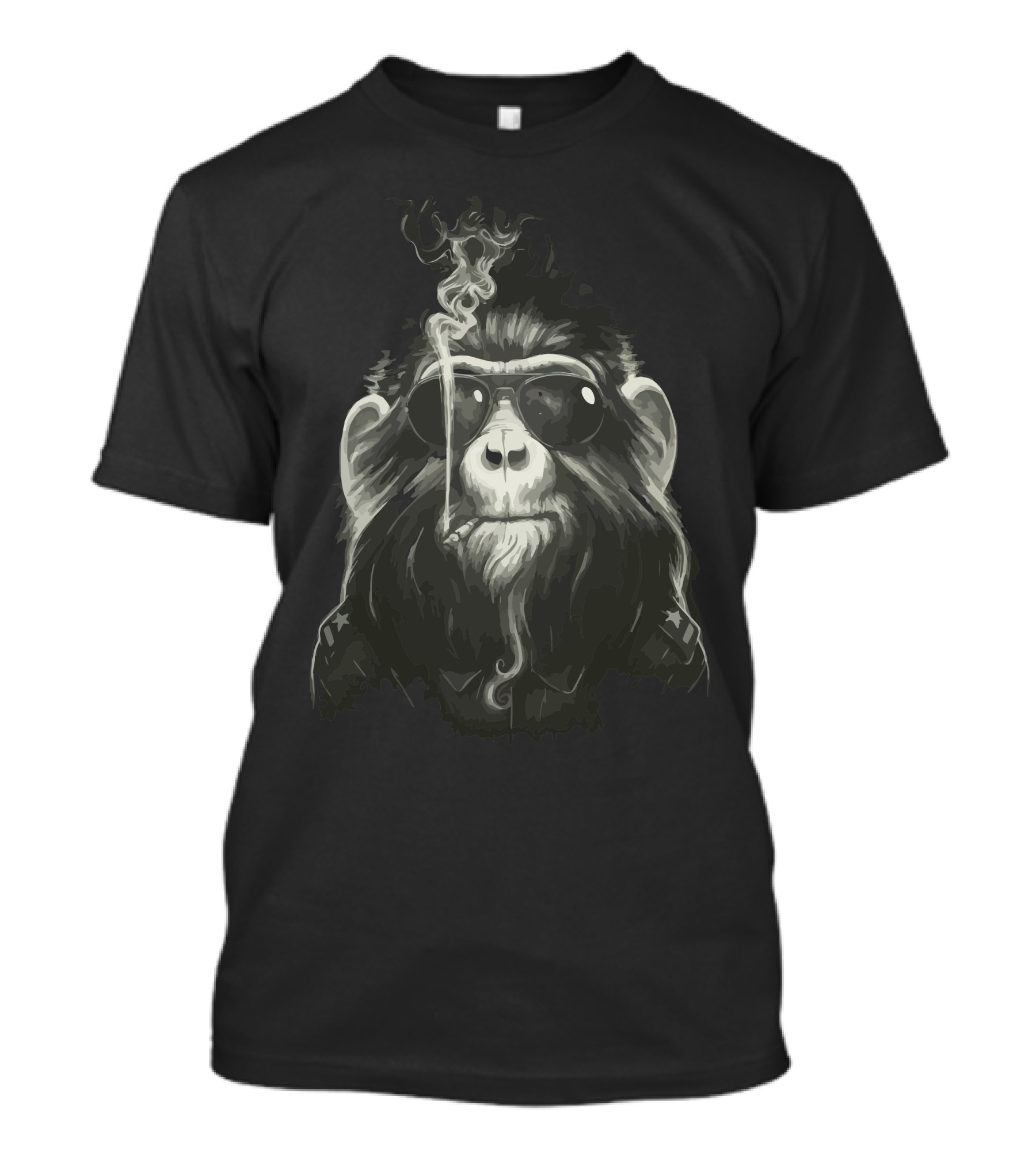 Smoke Em If You Got Cool Smoking Monkey With Sunglasses T-Shirt