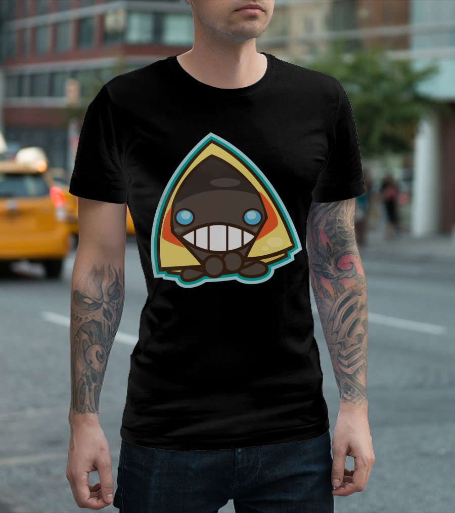Snow Imp Happy Cute Monster Blue Eyes Bright Cloak T-Shirt