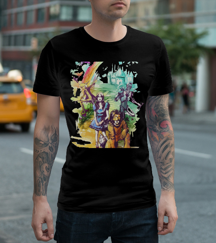 Where Dreams Come True Wizard of Oz Rainbow Journey to Emerald City T-Shirt