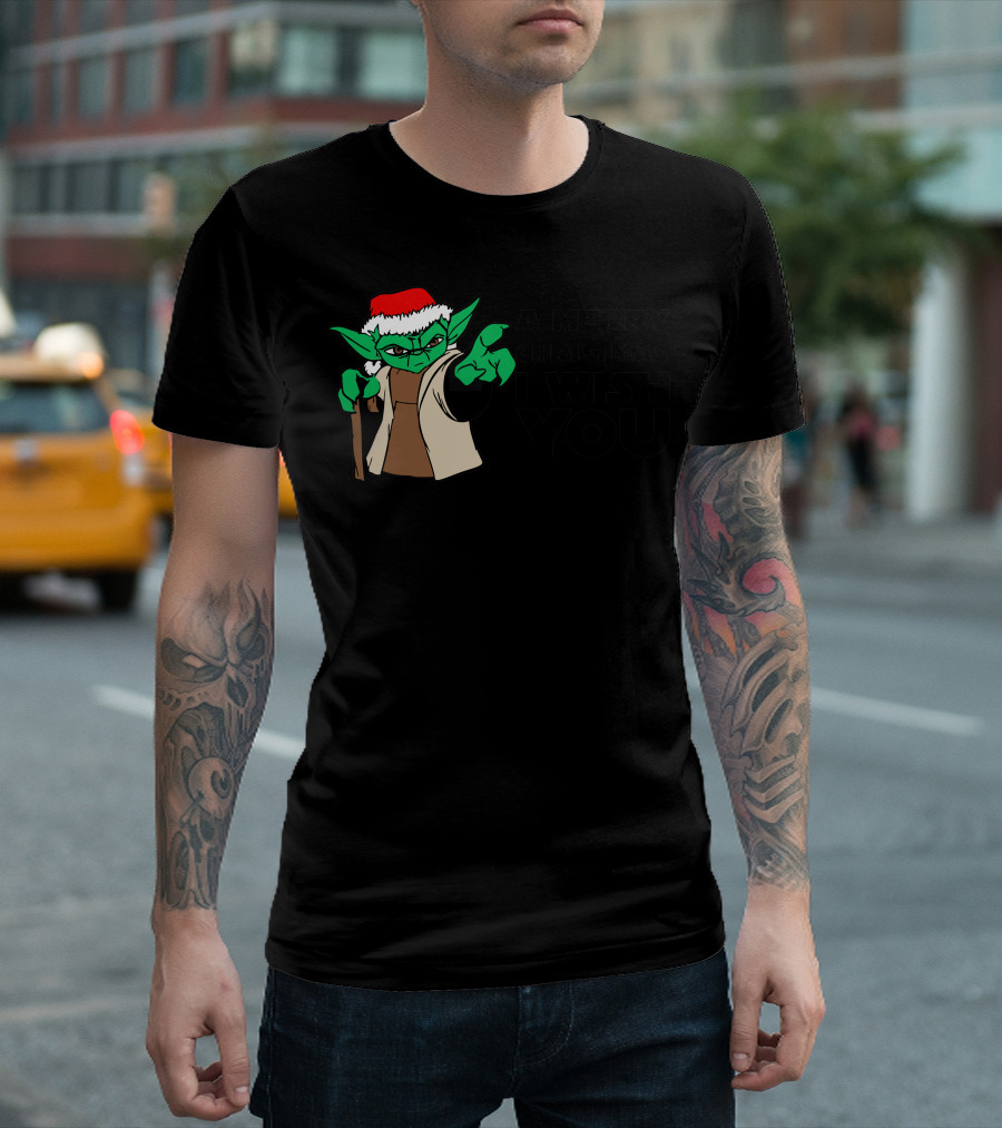 Yoda Santa A Merry Christmas I Wish You T-Shirt
