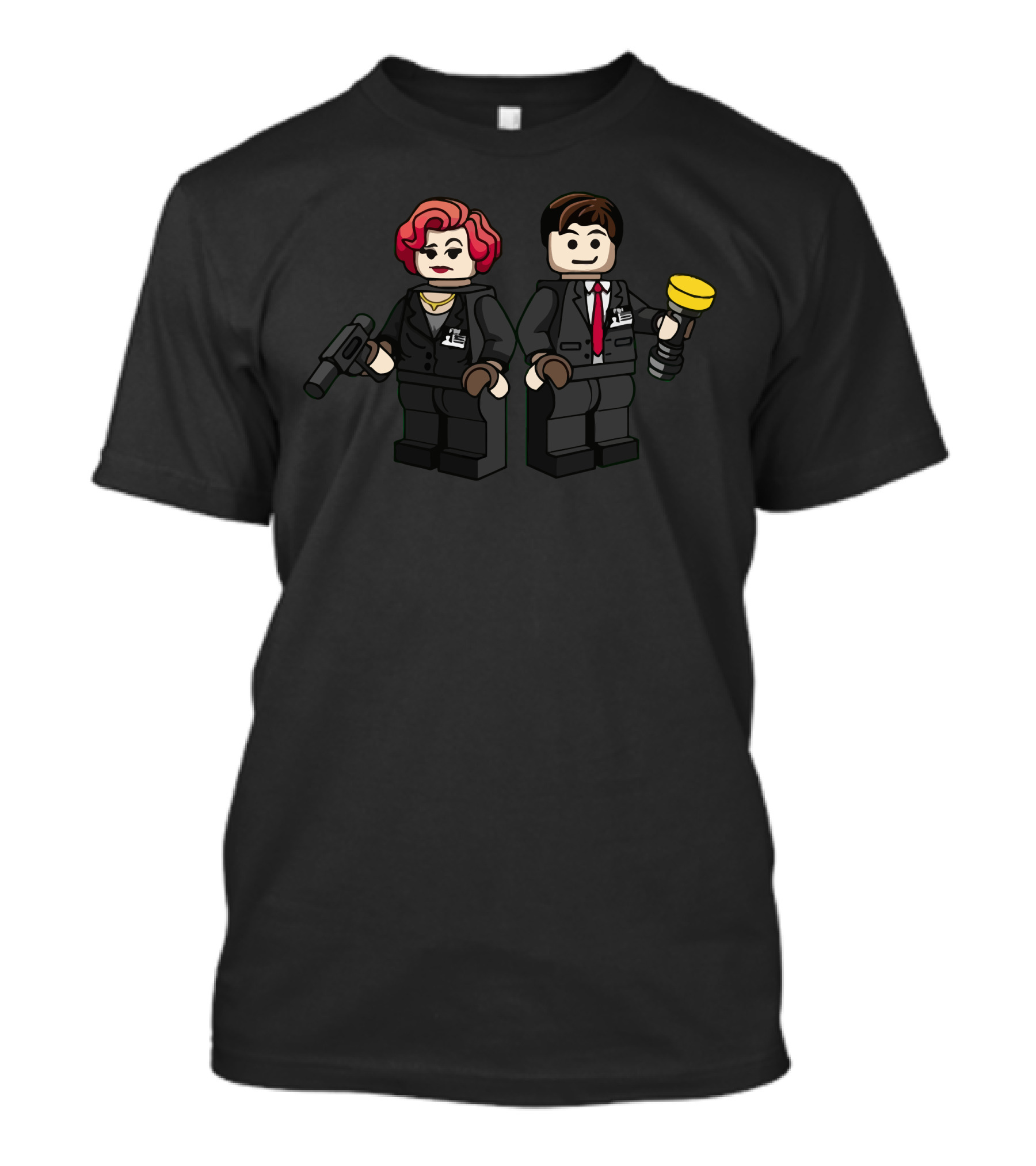 Brick File Agents In Minifigure T-Shirt