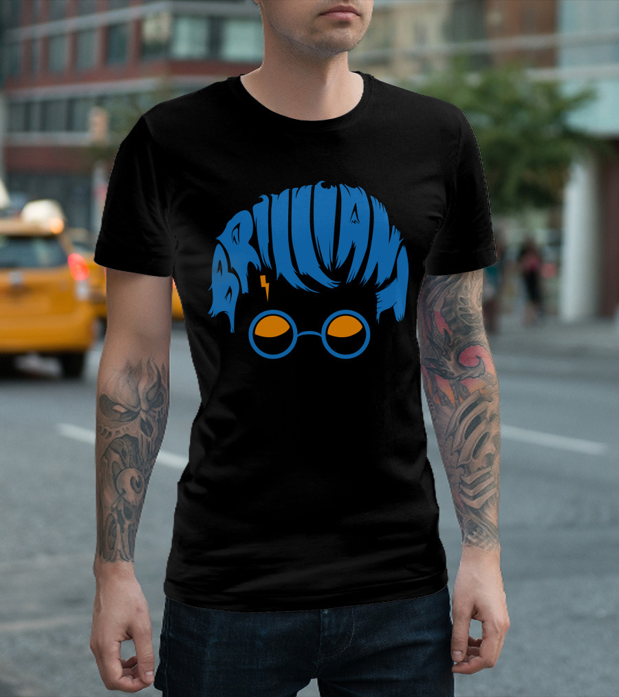 Brilliant Wizard Lightning Glasses Hair T-Shirt
