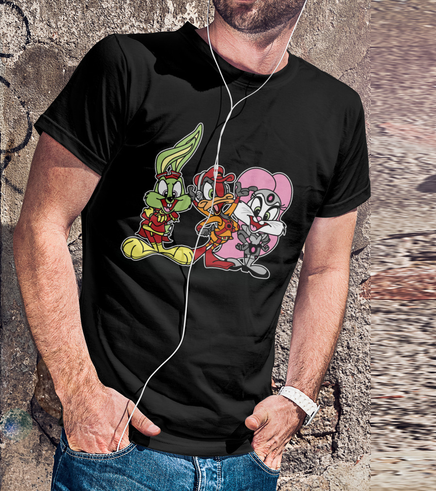 Bucky O'Hare Cartoon Characters Group T-Shirt
